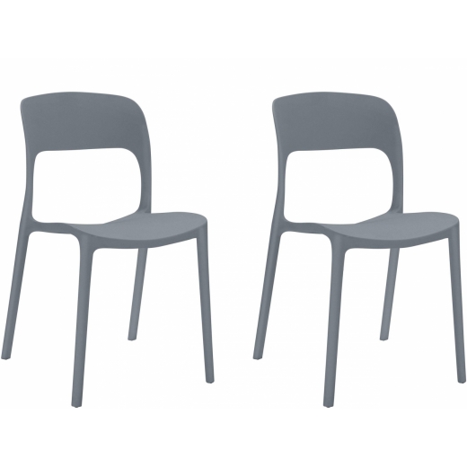 Jídelní židle Fani (SET 2 ks), šedá - 1