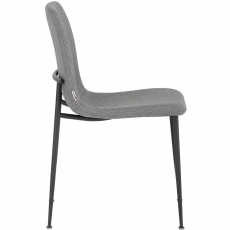 Jídelní židle Fatima (SADA 2 ks), tkanina, antracitová - 3