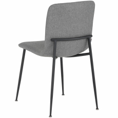 Jídelní židle Fatima (SADA 2 ks), tkanina, antracitová - 5