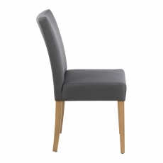 Jídelní židle Fayla (SET 2 ks), tmavě šedá - 3