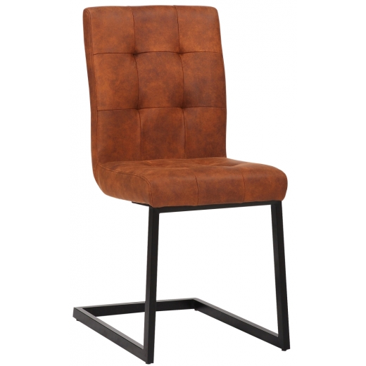 Jídelní židle Feline, textil, hnědá - 1