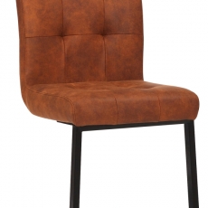 Jídelní židle Feline, textil, hnědá - 1