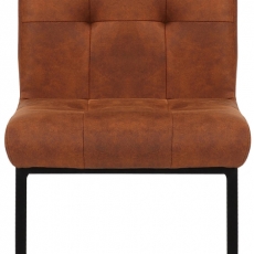 Jídelní židle Feline, textil, hnědá - 2