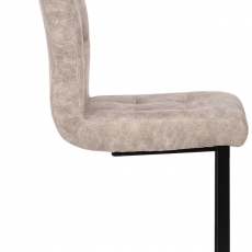 Jídelní židle Feline, textil, krémová - 3