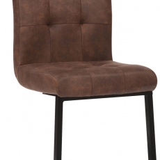 Jídelní židle Feline, textil, tmavě hnědá - 1