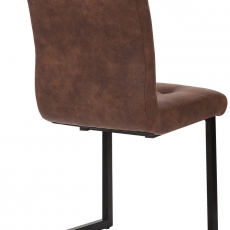Jídelní židle Feline, textil, tmavě hnědá - 4