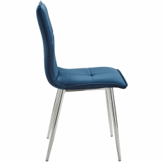Jídelní židle Fia (SET 2 ks), tmavě modrá  - 3