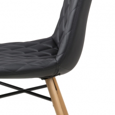 Jídelní židle Filip (SET 2 ks), černá - 5