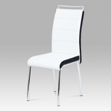 Jídelní židle Flavio (SET 4 ks), černá / bílá - 1