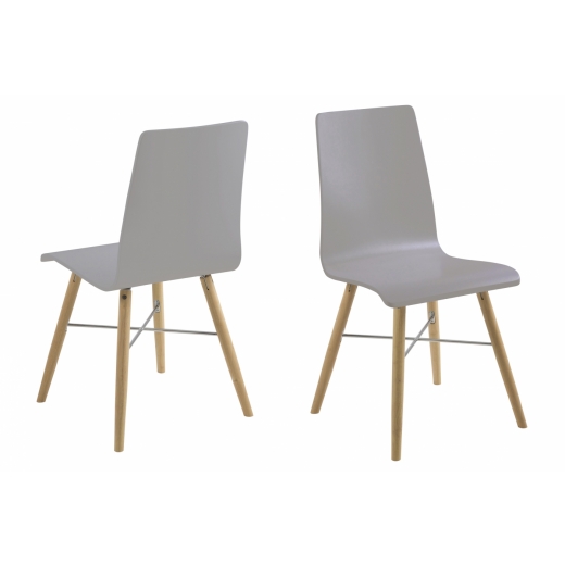 Jídelní židle Flor (SET 4 ks), šedá - 1