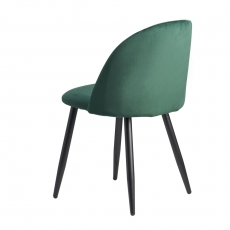 Jídelní židle Fox (SET 2 ks), samet, tmavě zelená - 8