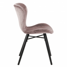 Jídelní židle George (SET 2 ks), světle růžová - 3