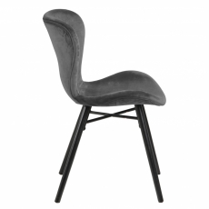 Jídelní židle George (SET 2 ks), tmavě šedá - 3