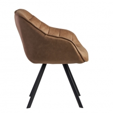 Jídelní židle Gepo, textil, béžová - 4