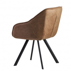 Jídelní židle Gepo, textil, béžová - 6