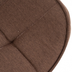 Jídelní židle Gigi, textil, hnědá - 6