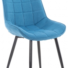 Jídelní židle Gigi, textil, modrá - 1