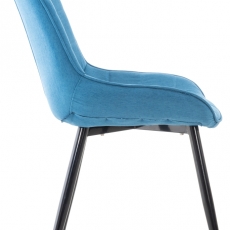 Jídelní židle Gigi, textil, modrá - 2