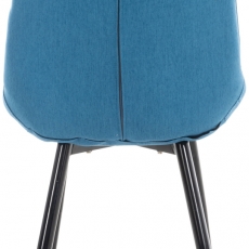 Jídelní židle Gigi, textil, modrá - 4