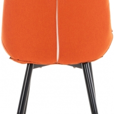 Jídelní židle Gigi, textil, oranžová - 4