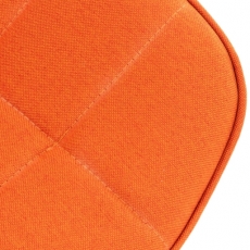 Jídelní židle Gigi, textil, oranžová - 6