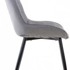 Jídelní židle Gigi, textil, šedá - 2