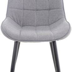 Jídelní židle Gigi, textil, šedá - 3