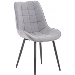 Jídelní židle Gigi, textil, šedá