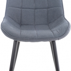 Jídelní židle Gigi, textil, tmavě šedá - 3