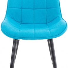 Jídelní židle Gigi, textil, tyrkysová - 3