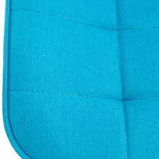 Jídelní židle Gigi, textil, tyrkysová - 5