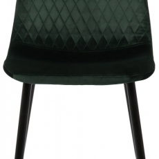 Jídelní židle Giverny, samet, zelená - 2