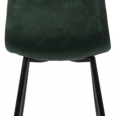 Jídelní židle Giverny, samet, zelená - 4