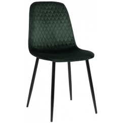 Jídelní židle Giverny, samet, zelená
