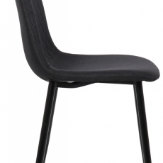 Jídelní židle Giverny, textil, černá - 3