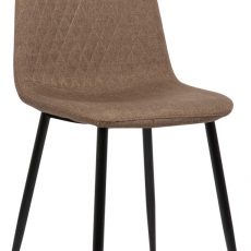Jídelní židle Giverny, textil, hnědá - 1