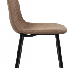 Jídelní židle Giverny, textil, hnědá - 3