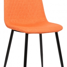 Jídelní židle Giverny, textil, oranžová - 1