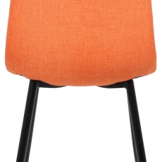 Jídelní židle Giverny, textil, oranžová - 4