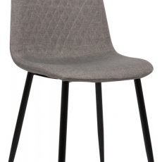 Jídelní židle Giverny, textil, šedá - 1