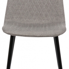Jídelní židle Giverny, textil, šedá - 2