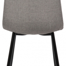 Jídelní židle Giverny, textil, šedá - 4