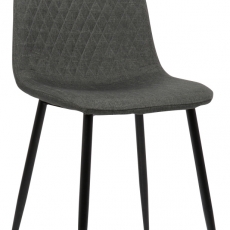 Jídelní židle Giverny, textil, tmavě šedá - 1