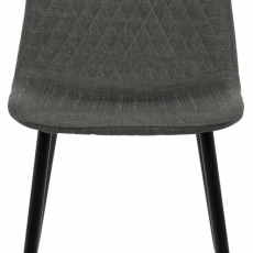 Jídelní židle Giverny, textil, tmavě šedá - 2