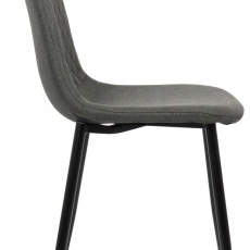 Jídelní židle Giverny, textil, tmavě šedá - 3