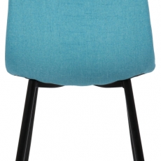 Jídelní židle Giverny, textil, tyrkysová - 4