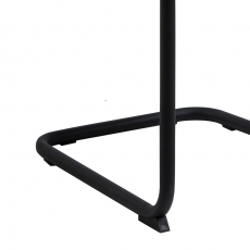 Jídelní židle Gudrun (SET 2ks), tkanina, tmavě modrá/černá - 4