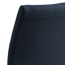 Jídelní židle Gudrun (SET 2ks), tkanina, tmavě modrá/černá - 5