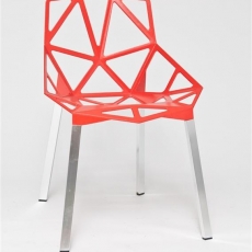 Jídelní židle Guru, červená - 3