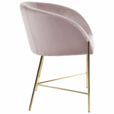 Jídelní židle Gwell, růžová - 3